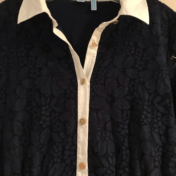 🆕Listing Draper James Navy Lace Dress - Picture 4 of 8